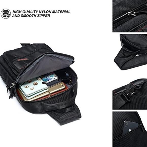 Sling Bag Chest Backpack Crossbody Shoulder Travel Outdoor Daypack main image 12
